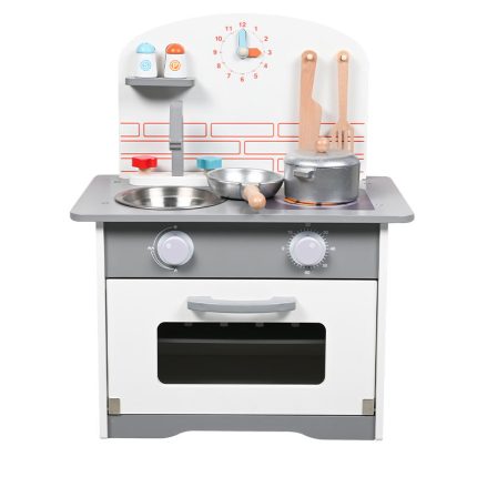 Educational High Quality Popular Nordic Style Kids Simulation Kitchen Wooden Toys Pretend Play Game